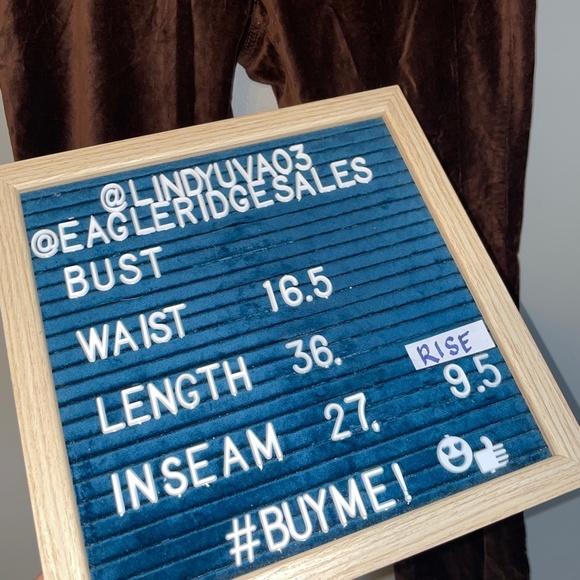 EUC Anthropologie Pilcro & the Letterpress Velvet Velour Ankle Pants Size 31 - Picture 7 of 8